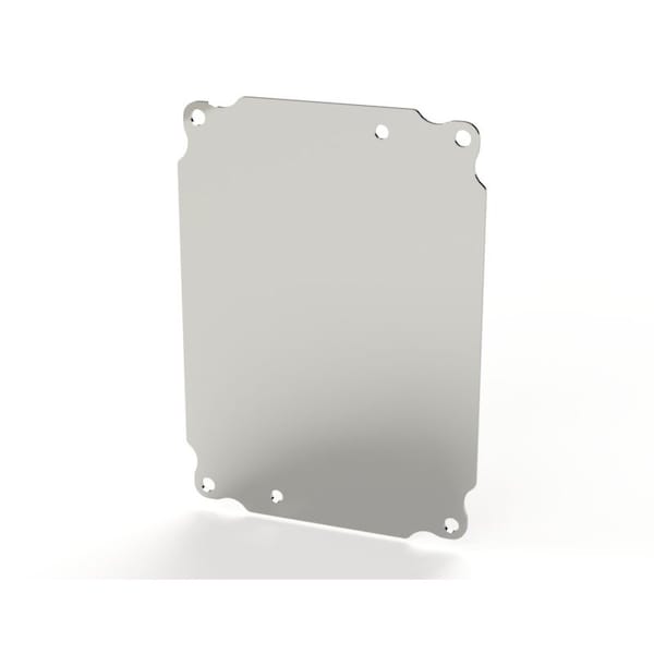 7 in H, 0.08 in D, 5 in W, Aluminum